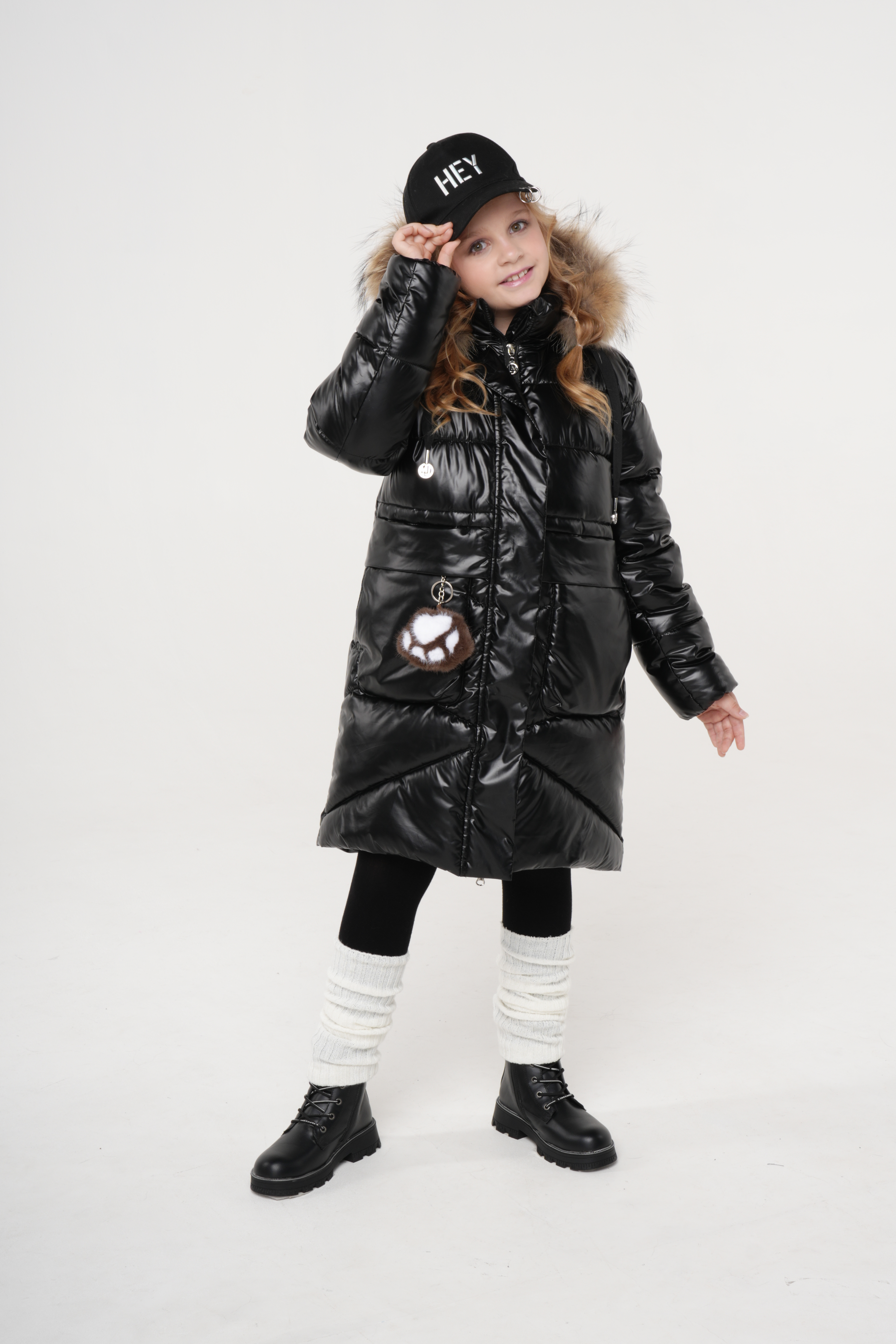 картинка Пальто д/д М-5364 Черный, Табалапка от магазина ОЛМИ