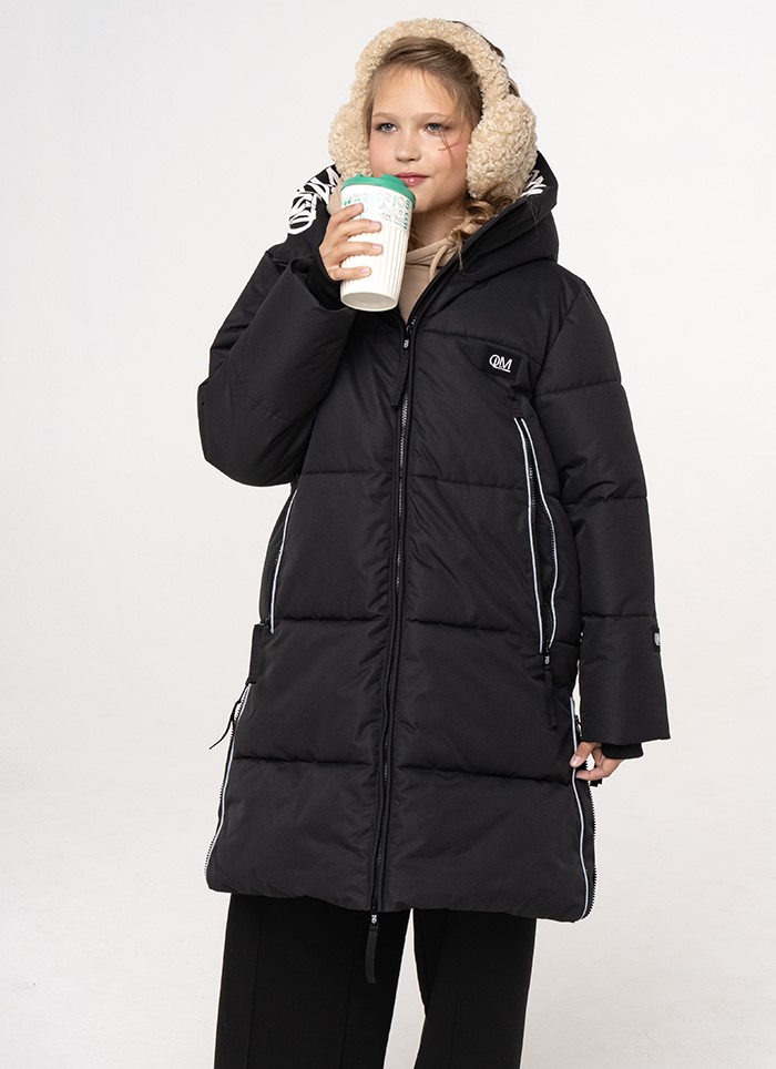 картинка Пальто д/д М-5365 Черный от магазина ОЛМИ