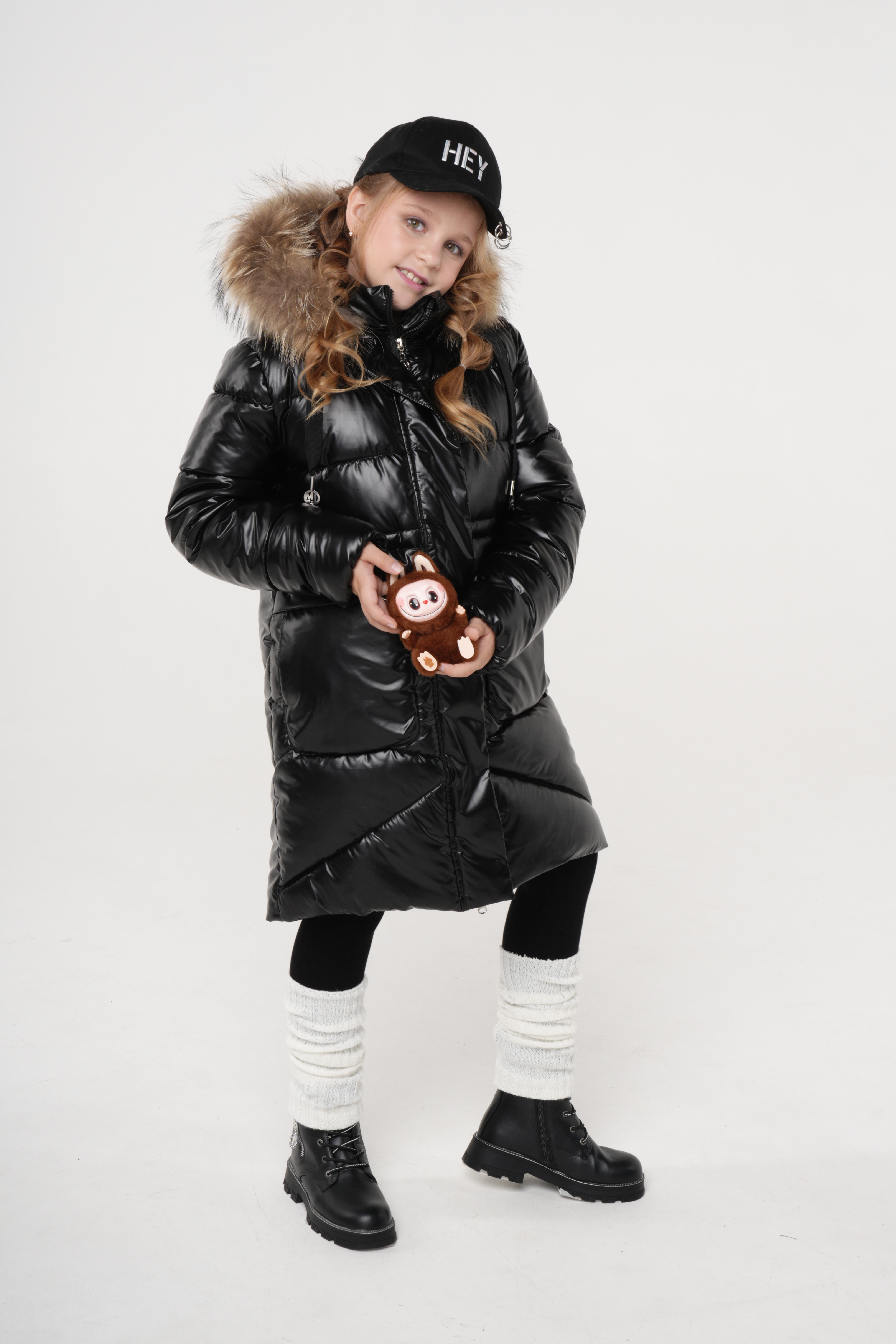 картинка Пальто д/д М-5364 Черный, Лабубу от магазина ОЛМИ